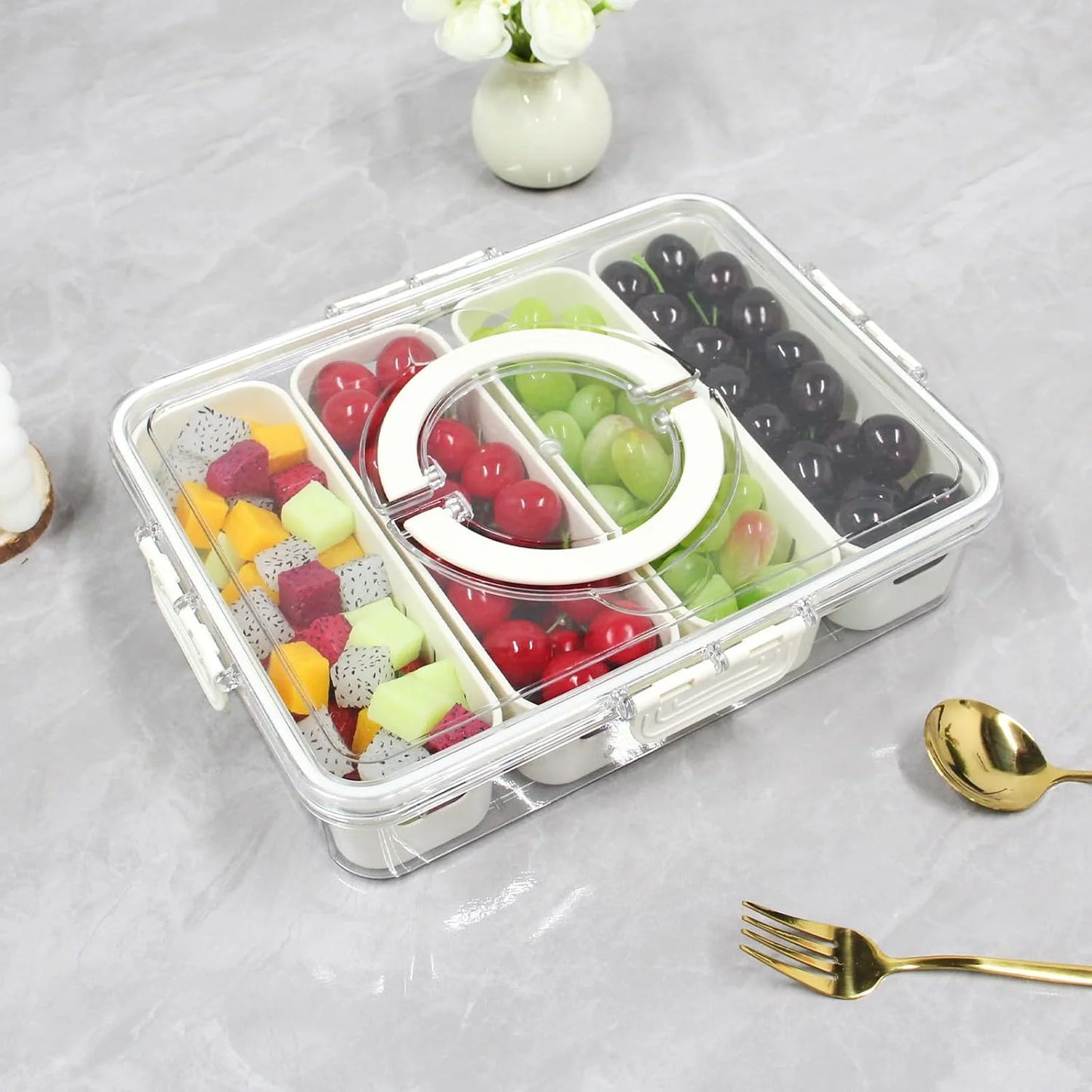 DIVERSE DEPOT™ - Fresh Portable Snack & Veggie Storage Box |
