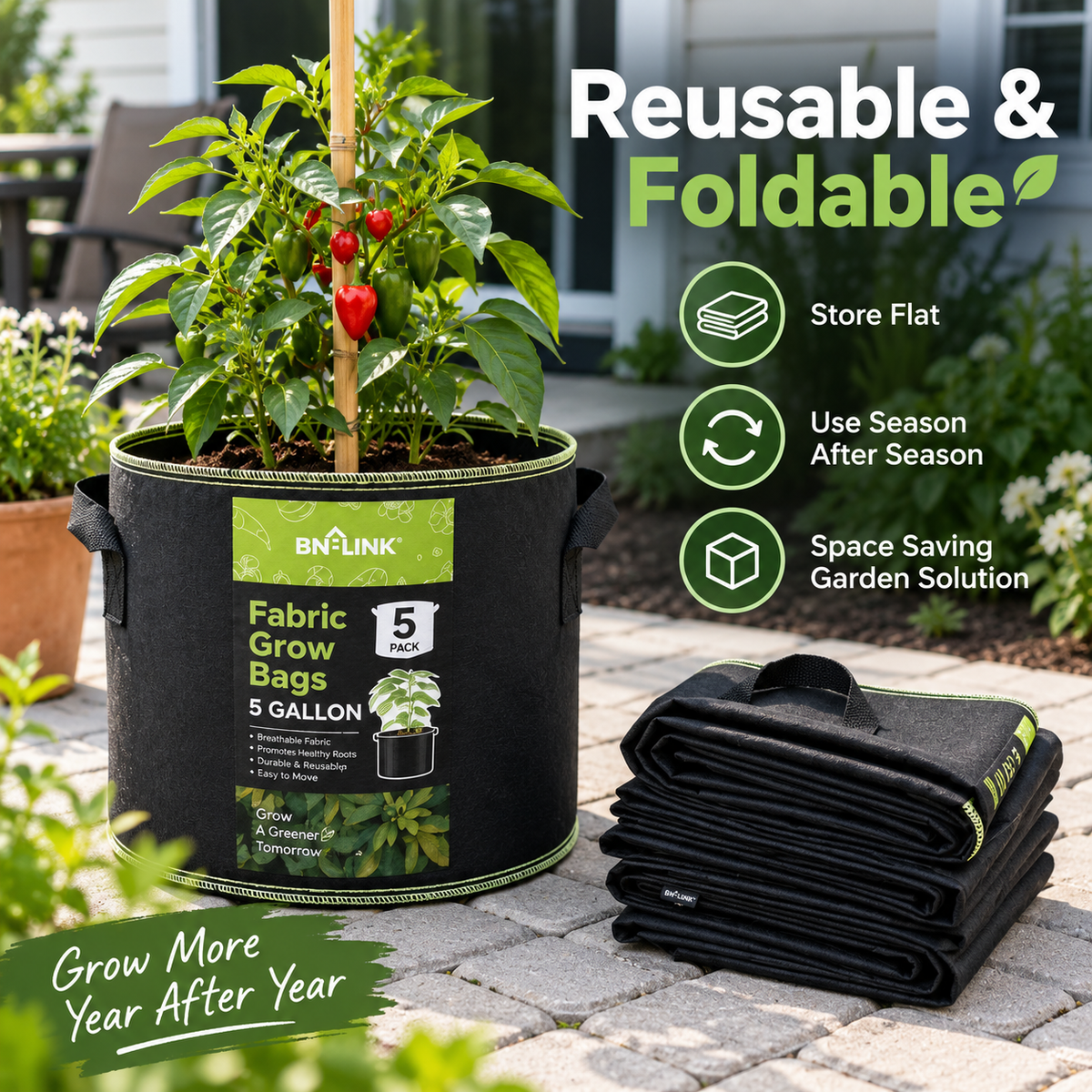 Reusable Garden Plants Grow Bags