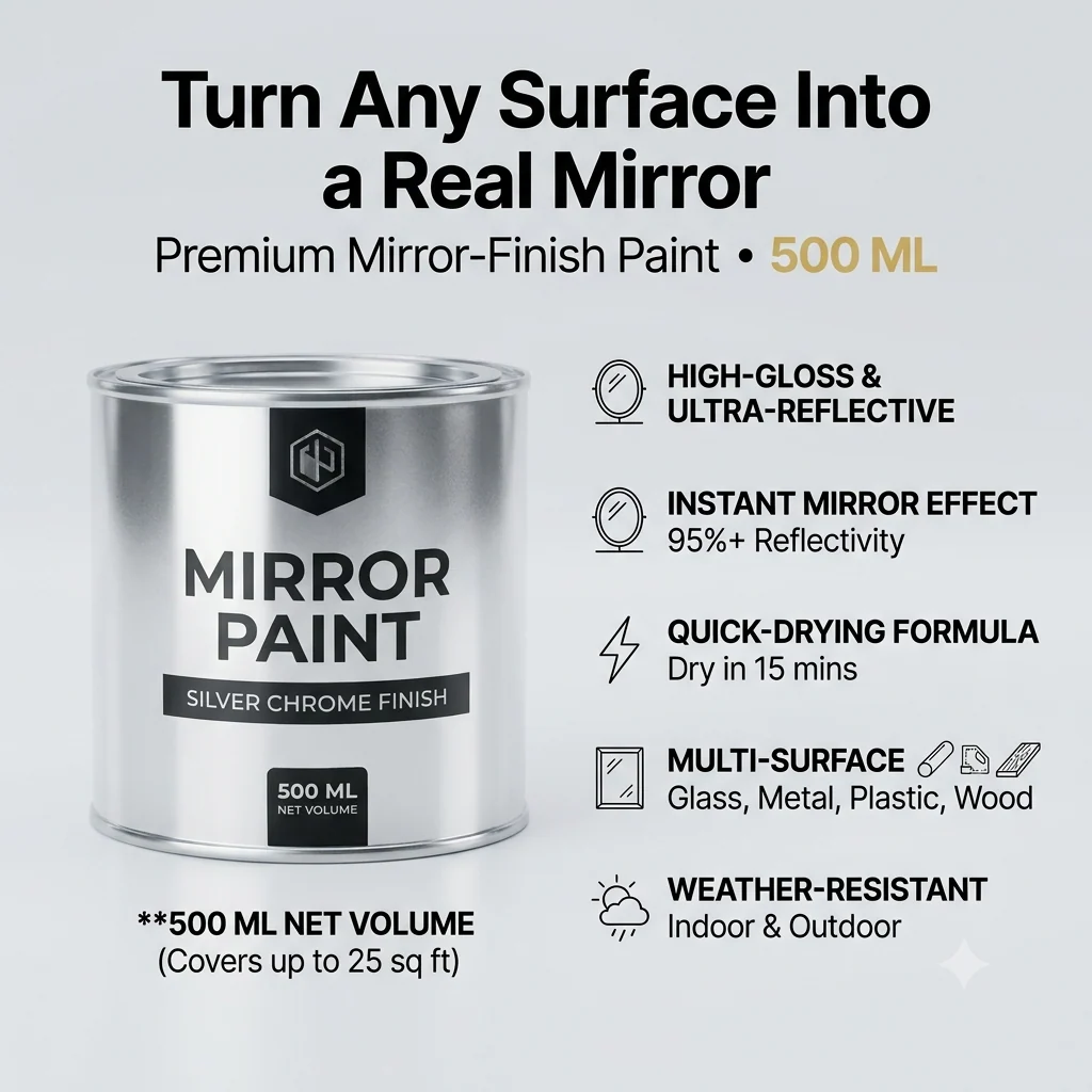 Silver Looking Mirror Paint ( China import )