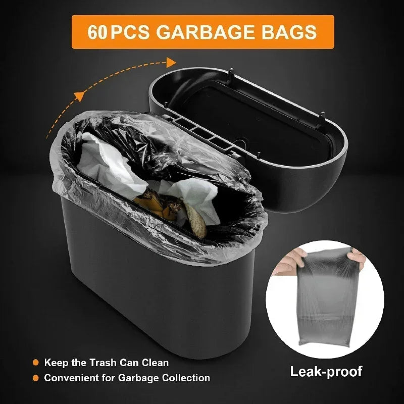 Mini Car Trash Can with Lid (Leak-Proof) – Universal Fit for All Cars
