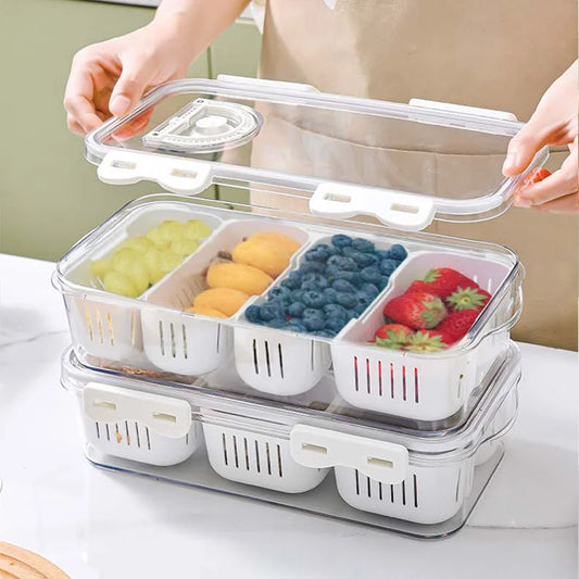 DIVERSE DEPOT™ - Fresh Portable Snack & Veggie Storage Box |