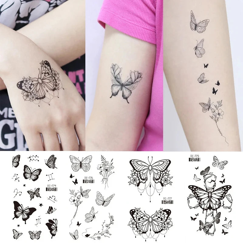 DIVERSE DEPOT™ Easy Apply Fashion Body Art Stickers
