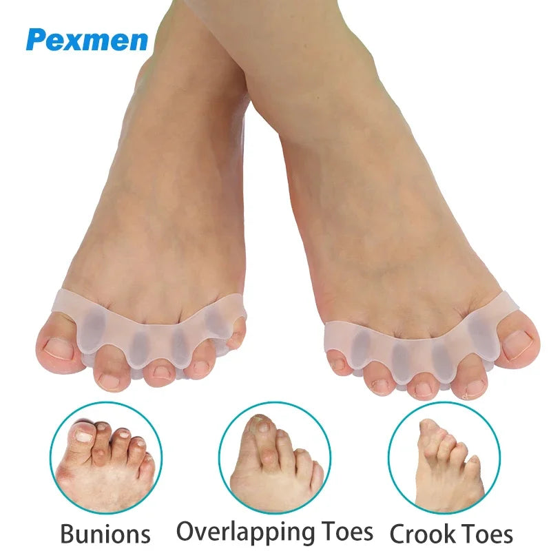 DIVERSE DEPOT™ - Soft Silicone Toe Spacer & Foot Corrector