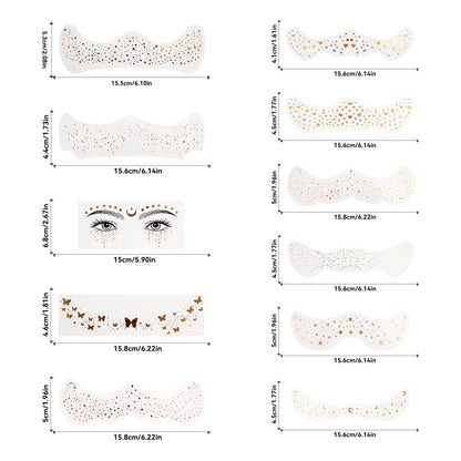 DIVERSE DEPOT™ - Face Glitter Beauty Stickers