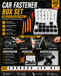 Universal Car Fastener Clip Box Set