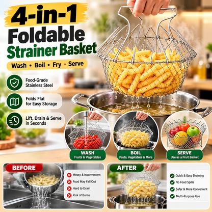 4 In 1 Chef Basket For Deep Frying
