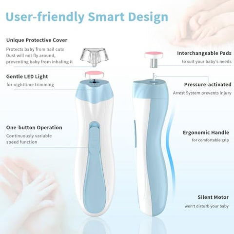 Mom’s Favorite: Electric Baby Nail Clipper – Soft, Safe & Stress-Free | 7-Days Warranty
