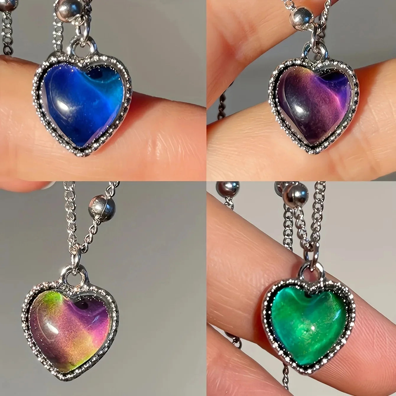 DIVERSE DEPOT™ - Mood Changing Heart Necklace