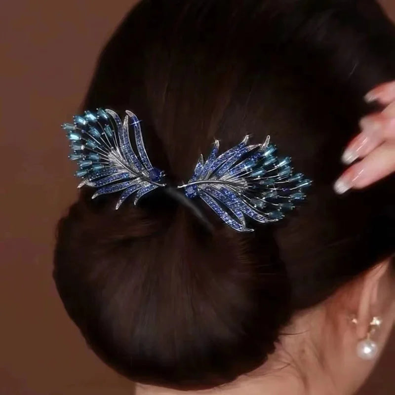 DIVERSE DEPOT™ - Elegant Crystal Butterfly Hair Band