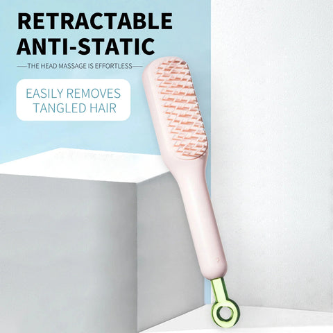 Self Cleaning Detangling Hair Brush – Buy 1 Get 1 Free - diverse depot official