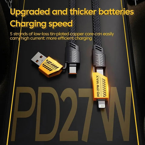 4 in 1 Convertible Fast Data Cable - diverse depot official