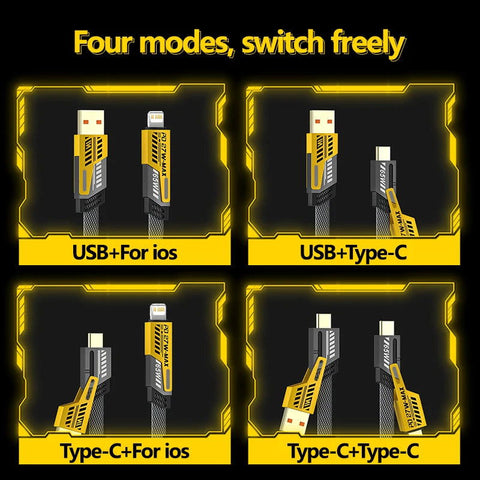 4 in 1 Convertible Fast Data Cable - diverse depot official