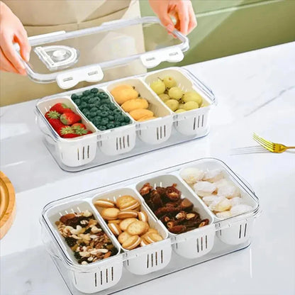 DIVERSE DEPOT™ - Fresh Portable Snack & Veggie Storage Box |