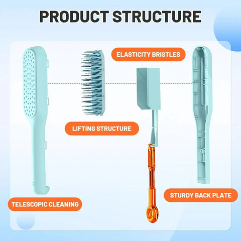 Self Cleaning Detangling Hair Brush – Buy 1 Get 1 Free - diverse depot official