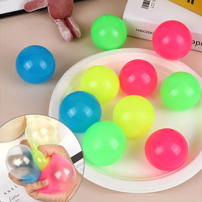 DIVERSE DEPOT™ - Glow Sticky Wall Ceiling Ball Toy