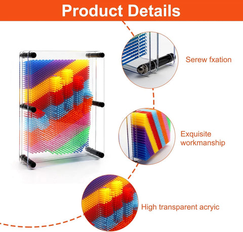 3D Pin Art Board – Impression Toy for Creative Fun & Room Decor | Free Shipping