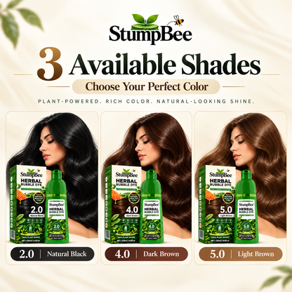Stump Bee™ | Organic Bubble Hair Dye | Herbal Hair Dye