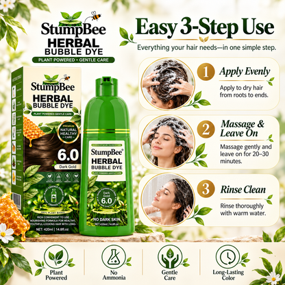 Stump Bee™ | Organic Bubble Hair Dye | Herbal Hair Dye