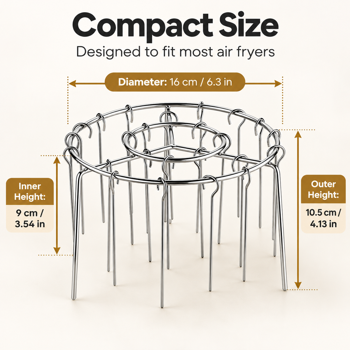Stainless Steel Air Fryer BBQ Rack