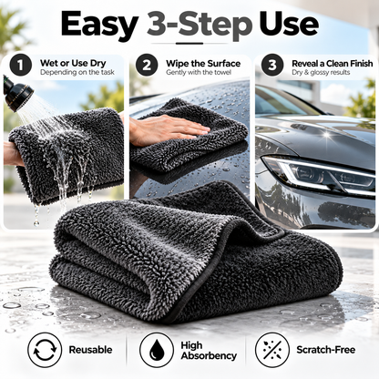 Multi Purpose Micro Fibre Car Cleaning Towel