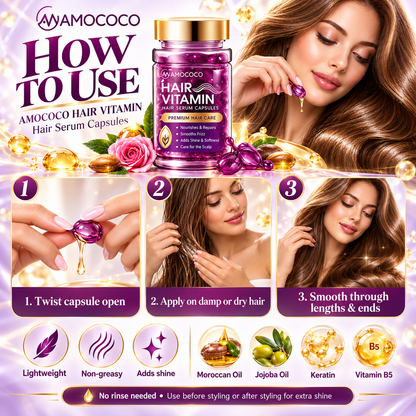 Hair Vitamin Shine & Frizz Control Capsules