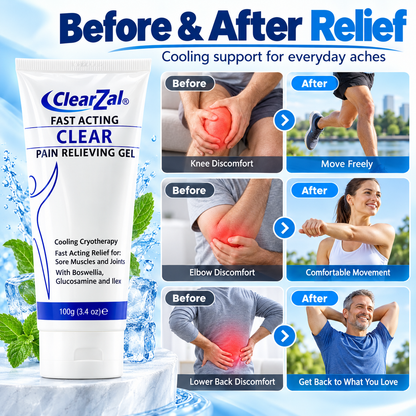 ClearZal® Pain Relieving Gel for Muscles & Joints