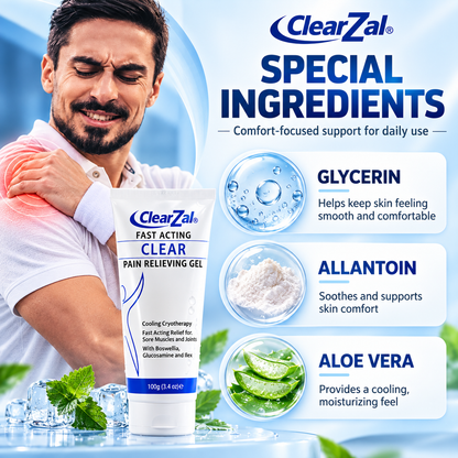 ClearZal® Pain Relieving Gel for Muscles & Joints