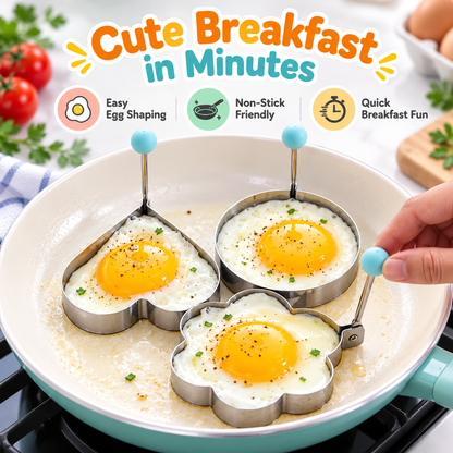 Stainless Steel Multi-Shape Egg Mold