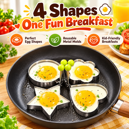 Stainless Steel Multi-Shape Egg Mold