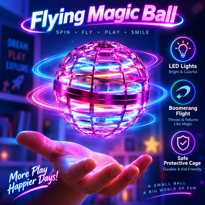 Magic Hover Ball with RGB Lights | Flying Magic Ball For Kids