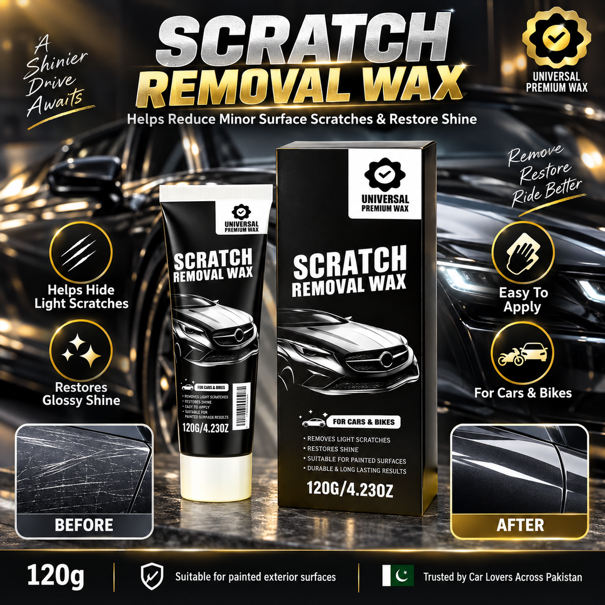 DIVERSE DEPOT® | Premium Automobile Scratch Remover Wax