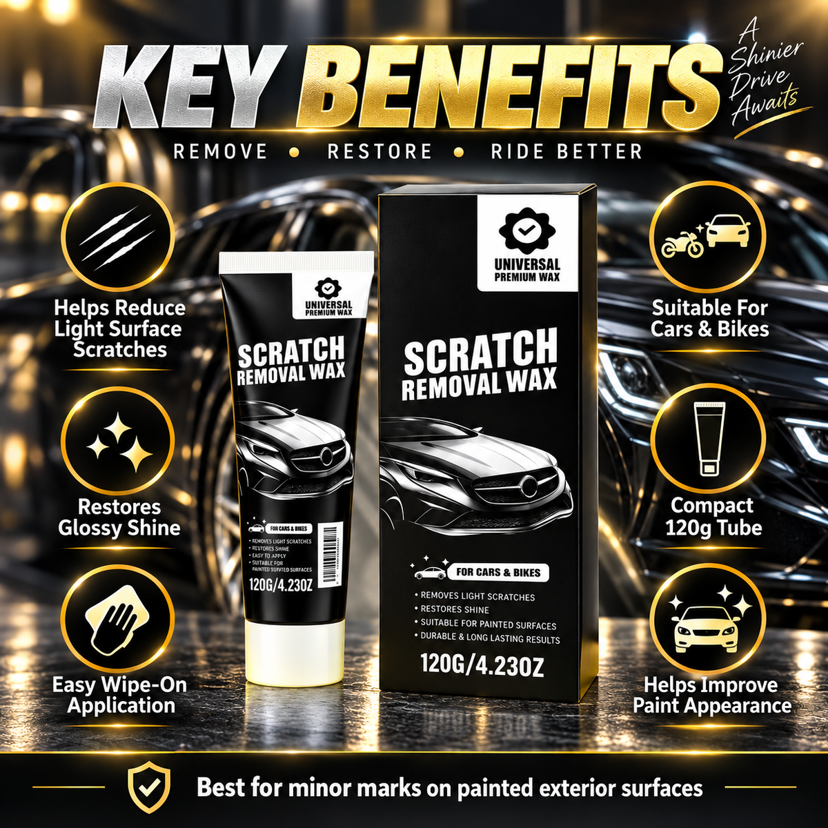 DIVERSE DEPOT® | Premium Automobile Scratch Remover Wax