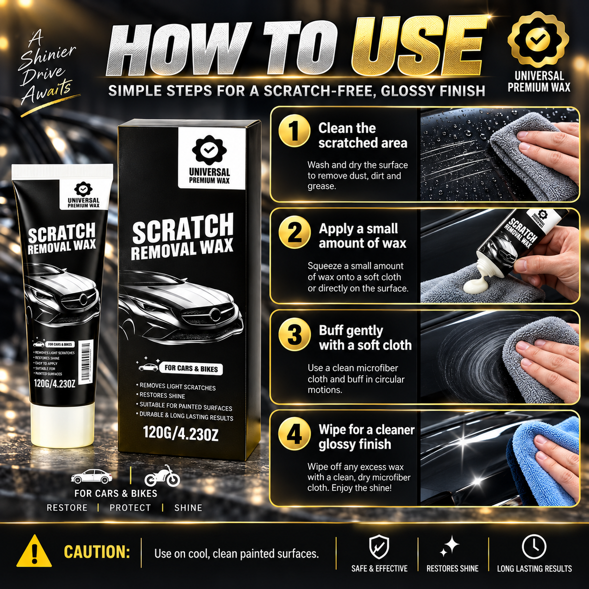 DIVERSE DEPOT® | Premium Automobile Scratch Remover Wax