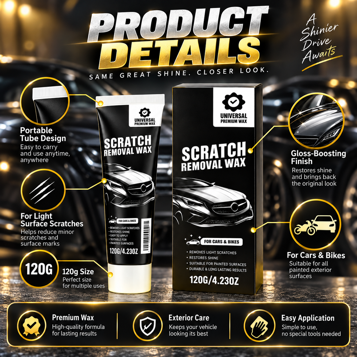 DIVERSE DEPOT® | Premium Automobile Scratch Remover Wax