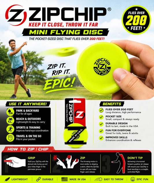 Zip Chip Disc | Mini Flying Disc | Gravity Disc