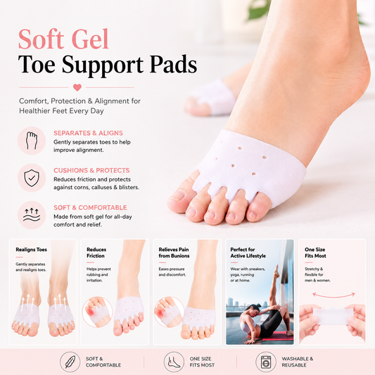 DIVERSE DEPOT™ - Soft Gel Toe Support Pads
