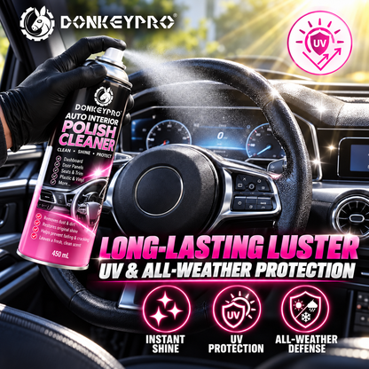 DonkeyPro Interior Car Cleaner & Polishing Detailer Spray