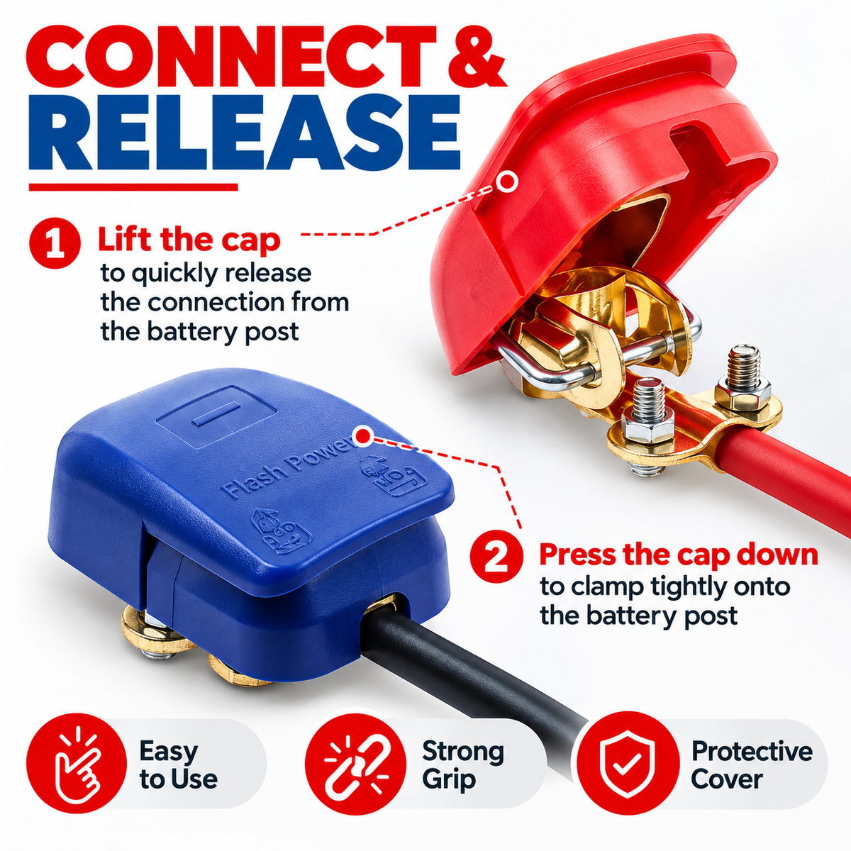 Quick Release Terminal Connector Clamps
