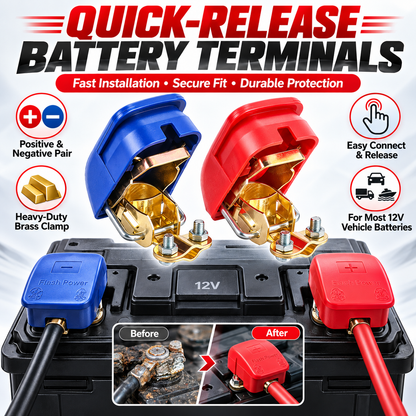 Quick Release Terminal Connector Clamps