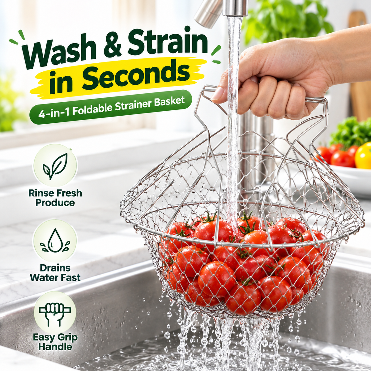 4 In 1 Chef Basket For Deep Frying