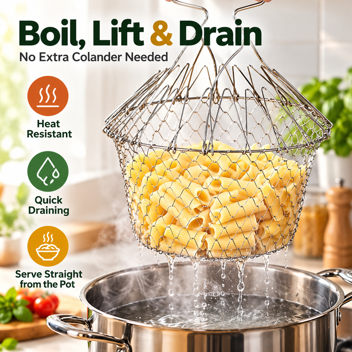 4 In 1 Chef Basket For Deep Frying