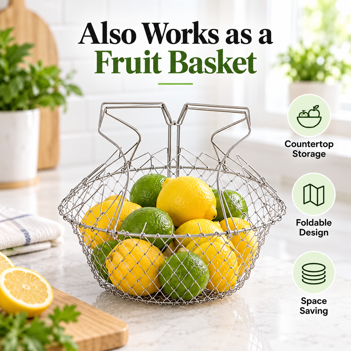 4 In 1 Chef Basket For Deep Frying