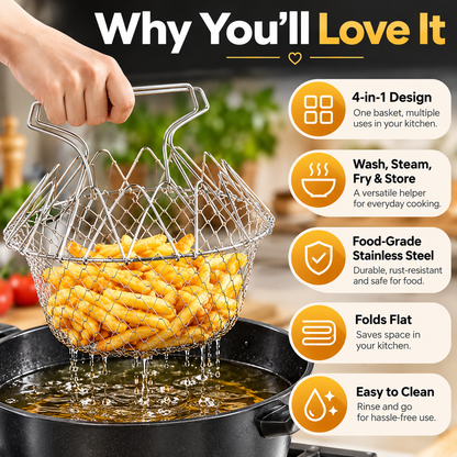 4 In 1 Chef Basket For Deep Frying