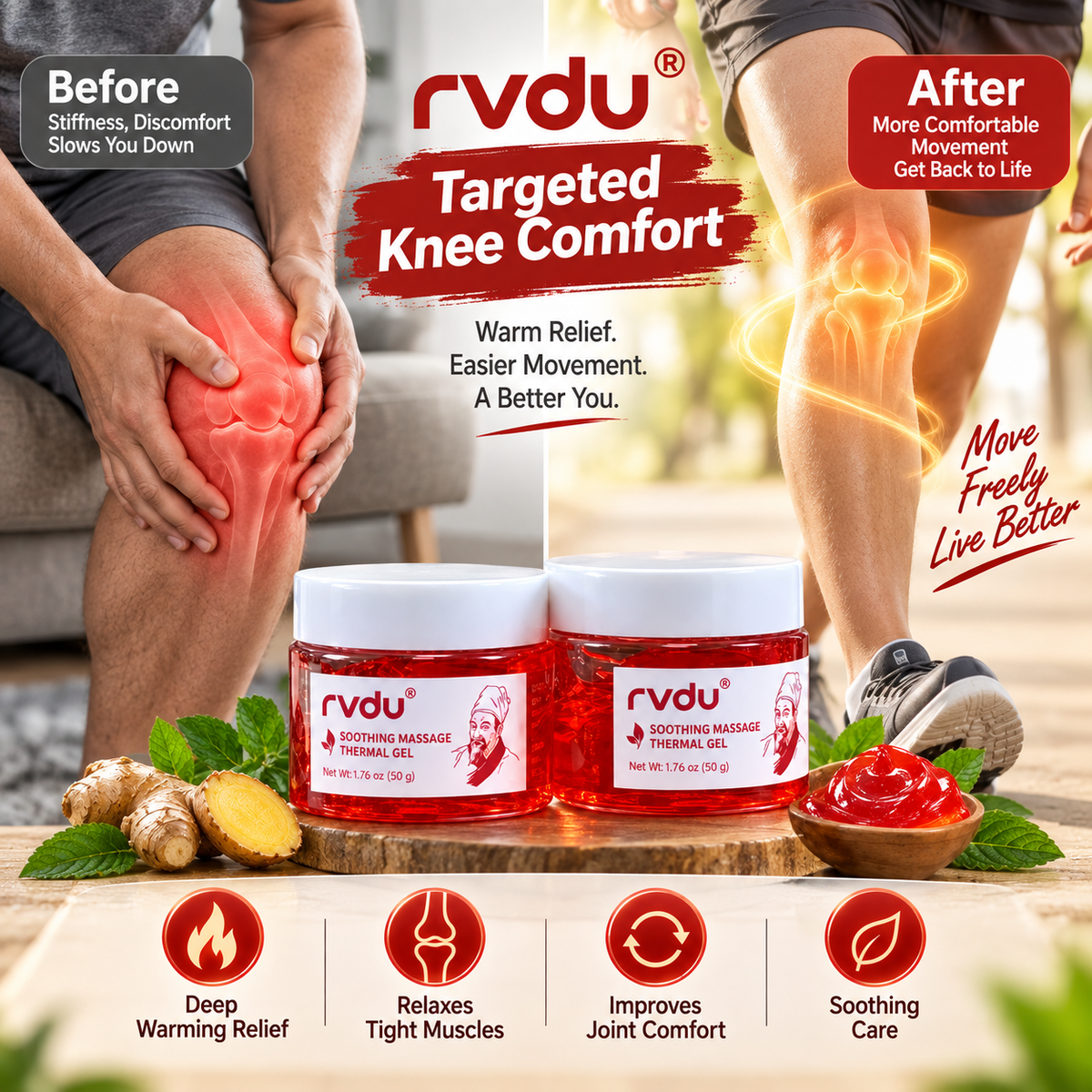 DIVERSE DEPOT® | WoodWarm Joint Pain Relief Gel