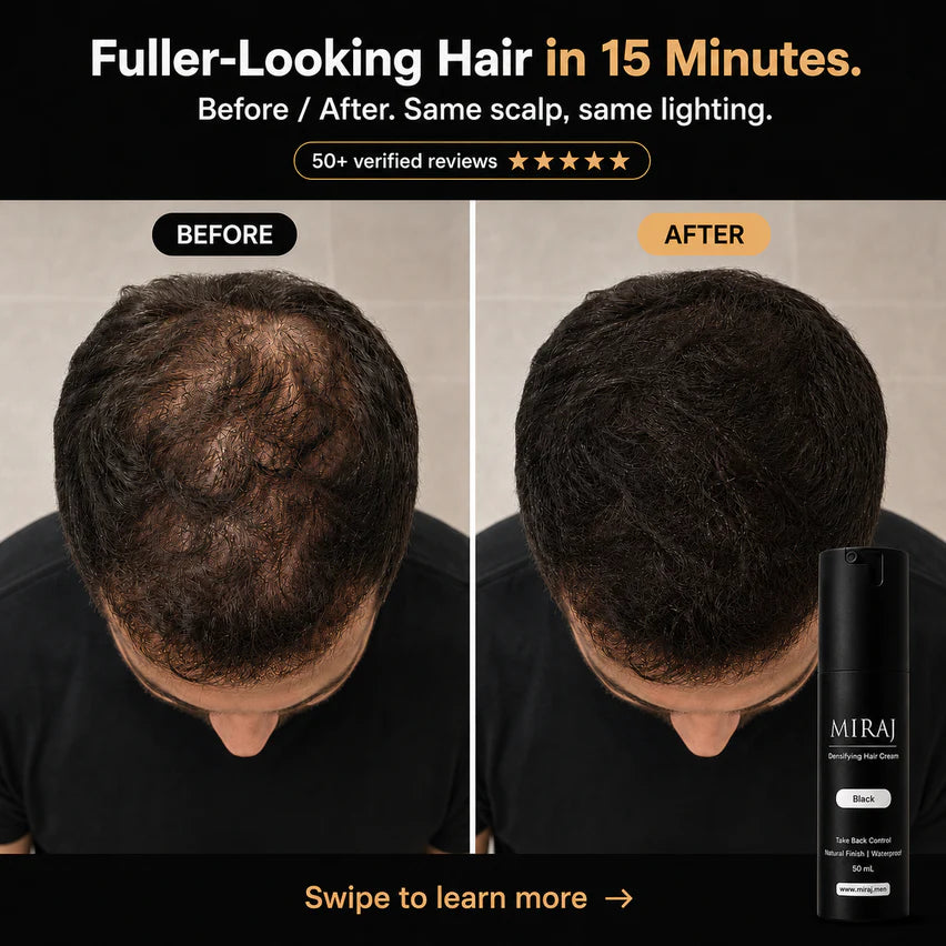 Instant Hair Densifying & Thickening Cream | 100% Natural & Safe