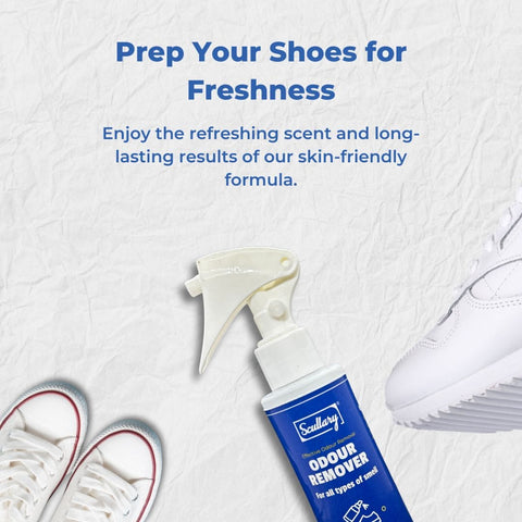 Shoe & Foot Smell Remover Spray – 100% Natural Deodorizer for Men & Women | Fast Odor Relief