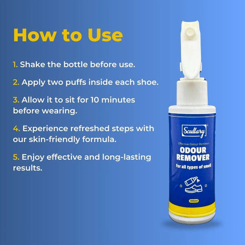 Shoe & Foot Smell Remover Spray – 100% Natural Deodorizer for Men & Women | Fast Odor Relief