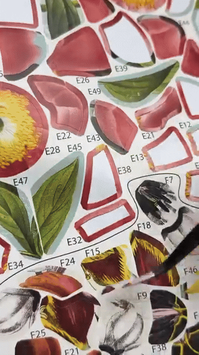 DIVERSE DEPOT™ - Creative Flower Sticker Puzzle Book