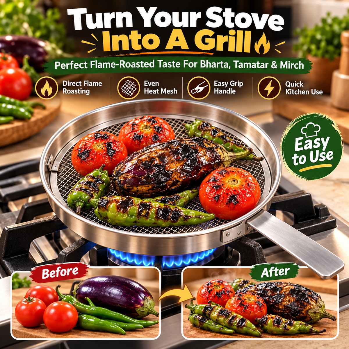 Multipurpose Roasting Mesh Grill