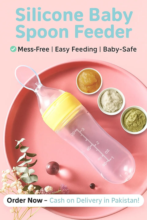 2-in-1 Baby Feeding Kit – Spoon Bottle Feeder + Fruit Pacifier | 7 Days Warranty Included